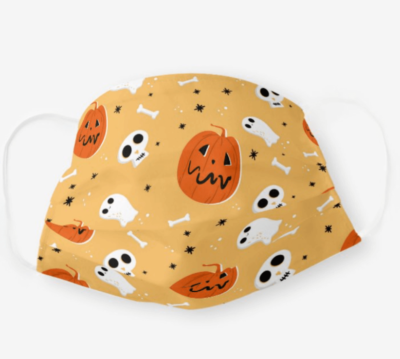 Ghost Halloween Face Mask - Reusable Face Mask