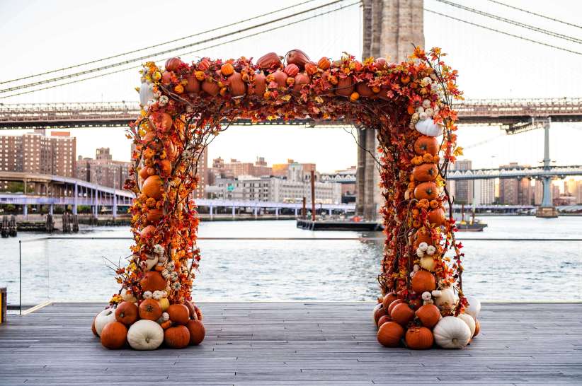 Pumpkin Arch in Seaport District