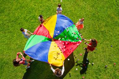 kids playing at summer camp