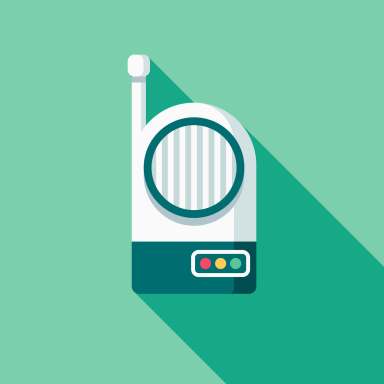 Baby Monitor Flat Design Icon