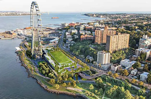 Staten Island Wheel: Aerial View