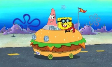 Patrick__Spongebob_In_The_Patty_Wagon