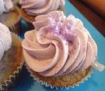 cupcakes with purple frosting