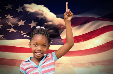 girl-american-flag-background