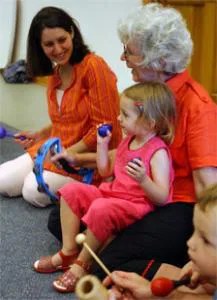 grandmother and granddaughter