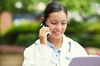 pediatrician-on-phone