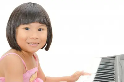 Girl on piano