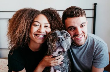 Happy,Couple,In,Love,At,Home.,Afro,American,Woman,,Caucasian