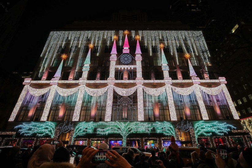 saks holiday lights