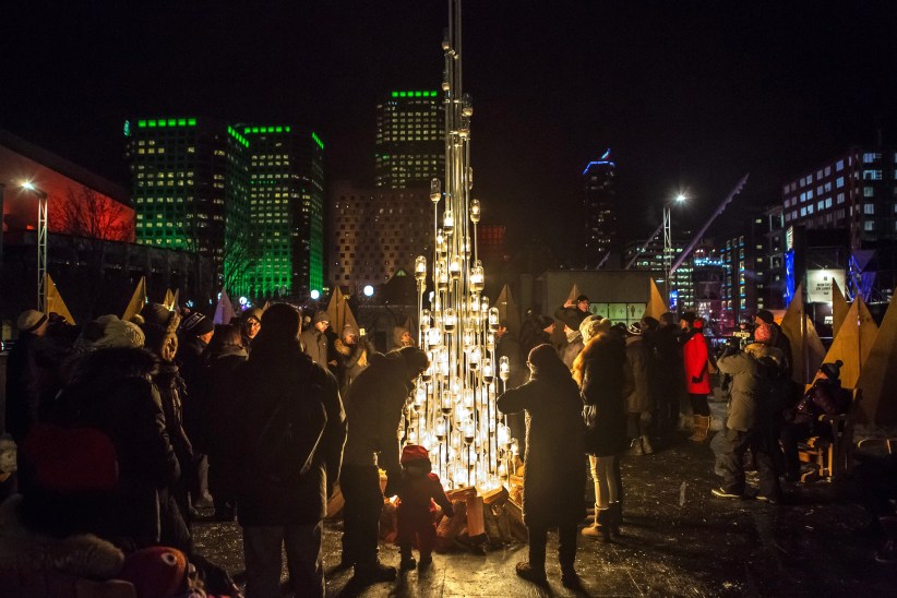 Stunning Island of Warmth Interactive Light Installation Comes to NYC