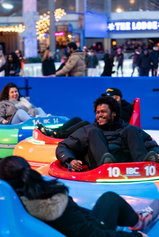 Bumper Cars on Ice Are Back at Bryant Park